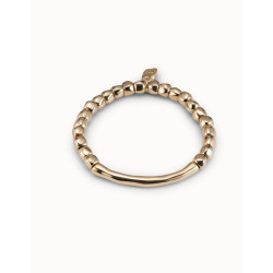 Pulsera de cuentas bañada en oro de 18k