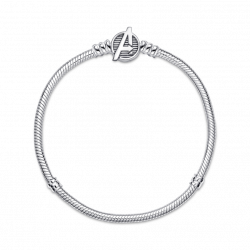 Pulsera Pandora Moments Cadena de Serpiente Cierre Logo Los Vengadores de Marvel