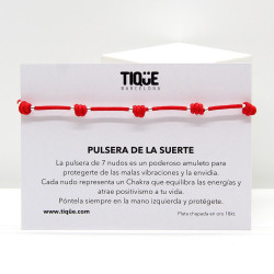 Pulsera de la suerte 7 nudos.