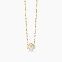 Girocollo con ciondolo fiore in zirconiJasmine