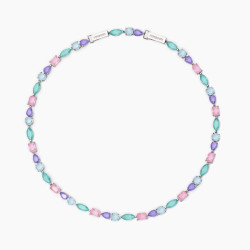 Girocollo con fusion stone multicolor Santorini