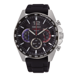 Neo Sports Cuarzo Crono Bisel Negro SEIKO